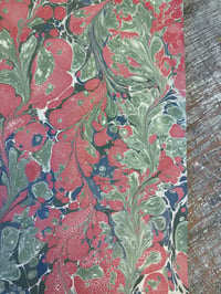 Image 6 of One of a kind hand marbled paper "Hibiscus" 