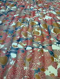 Image 3 of One of a kind hand marbled paper "Vinicunca" 
