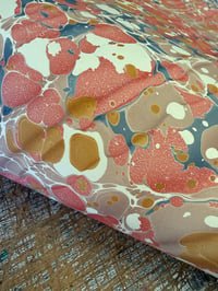 Image 4 of One of a kind hand marbled paper "Vinicunca" 