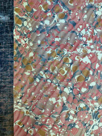 Image 2 of One of a kind hand marbled paper "Vinicunca" 