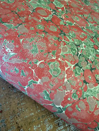 Image 3 of One of a kind hand marbled paper "Ardens" 
