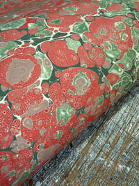 Image 1 of One of a kind hand marbled paper "Ardens" 