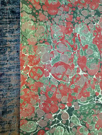 Image 4 of One of a kind hand marbled paper "Ardens" 