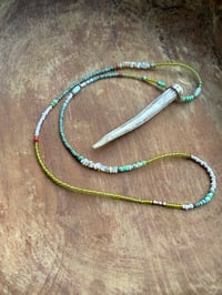 Image 1 of Beaded Antler necklace