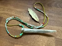Image 6 of Beaded Antler necklace