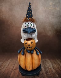 Image 1 of Lil' Ghostie Crow (Black Hat)