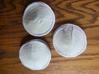 Image 2 of Linen Nursing Pad Set in Ivory
