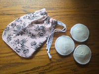 Image 1 of Linen Nursing Pad Set in Ivory