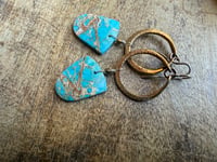 Image 14 of Peaces of Luanda * Sediment Jasper brass earrings / n48