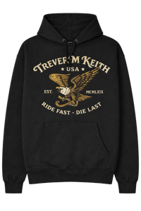 Trever M. Keith Eagle Hoodie (black)