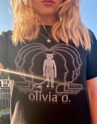 Image 1 of Black Olivia O. Head Outline & Monster T-Shirt