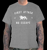 FIRST ATTACK 'Lonsdale ' logo T-shirt (GREY)
