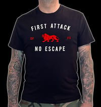 FIRST ATTACK 'Lonsdale ' logo T-shirt (BLACK)