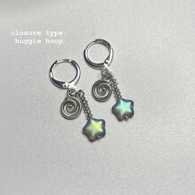star swirl earrings