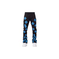Image 2 of Guapi Royal Blue Icon Stacked Denim