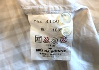 Image 10 of Bru Na Boinne striped graphic shirt, made in Japan, size 0 (fits M)