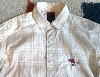 Image 2 of Bru Na Boinne striped graphic shirt, made in Japan, size 0 (fits M)