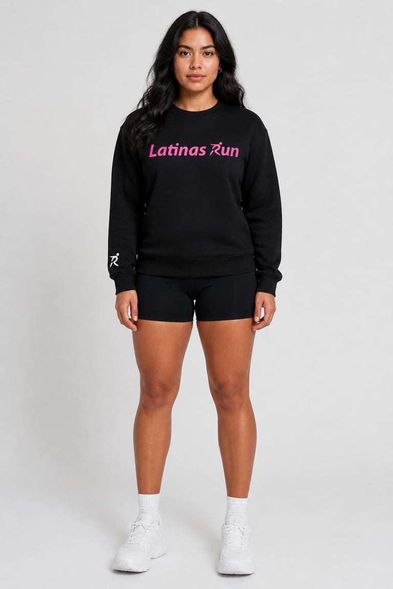 Pe-Sale Latinas Run Unisex-adult Fleece Red Pullover - Ships Aug 10 Image 2