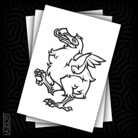 Image 1 of Heraldic Dodo - Multicolor Linocut Prints