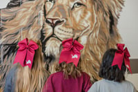 Image 3 of Maroon Leaping Lion Bow