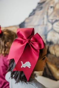 Image 4 of Maroon Leaping Lion Bow
