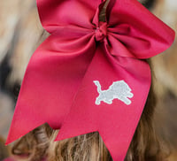 Image 1 of Maroon Leaping Lion Bow
