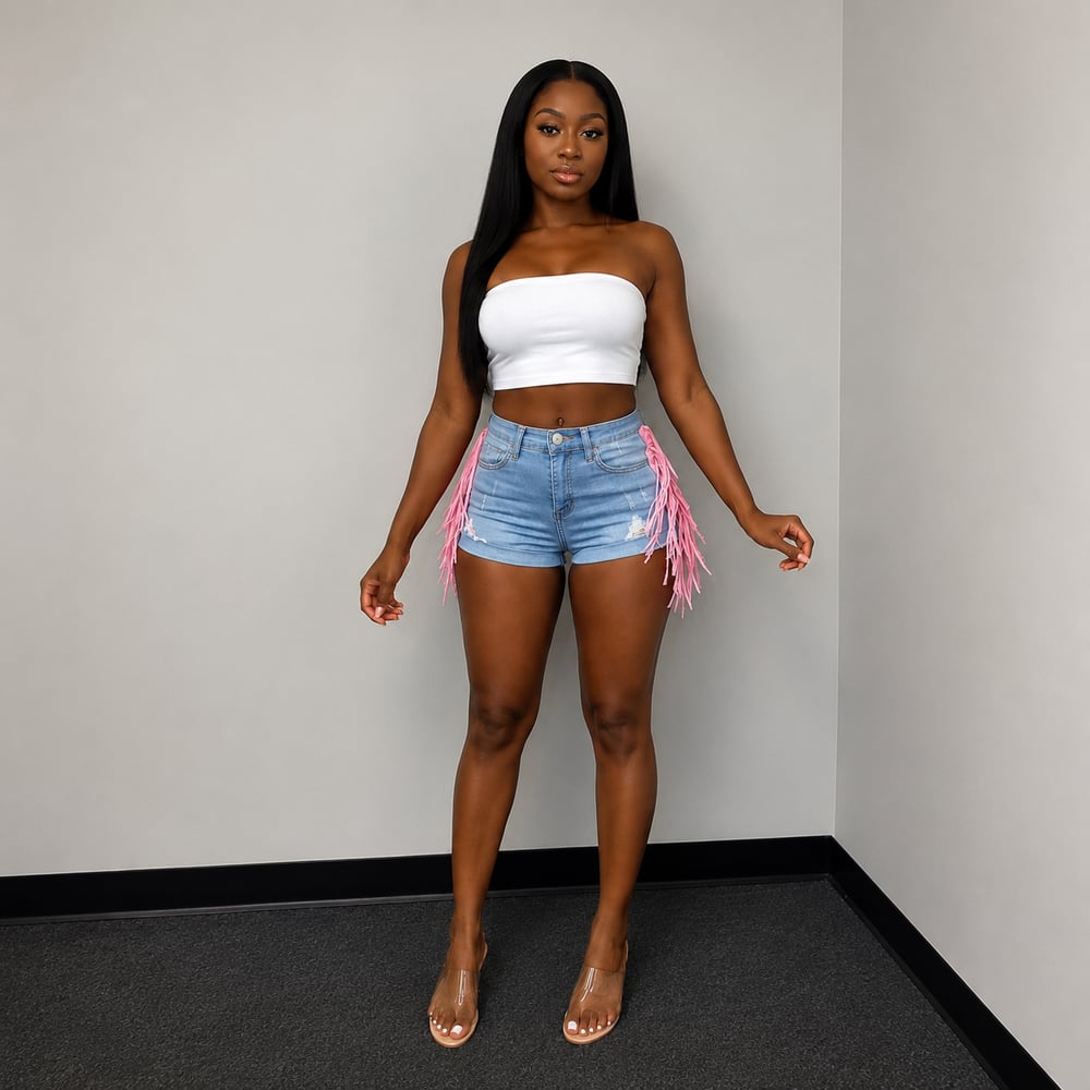 Image of Candy Denim Shorts 