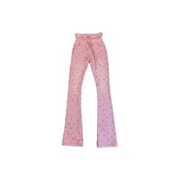 Guapi Pink Rhinestone Fusion Sweat Pants