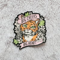Big Cheeks, Big Heart Sticker