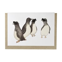 Image 1 of Australian made greeting card - Cool penguins