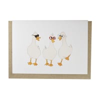 Image 1 of Australian made greeting card - Three Ducks