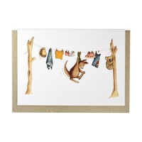 Image 1 of Australian made greeting card - Australian animal nursery