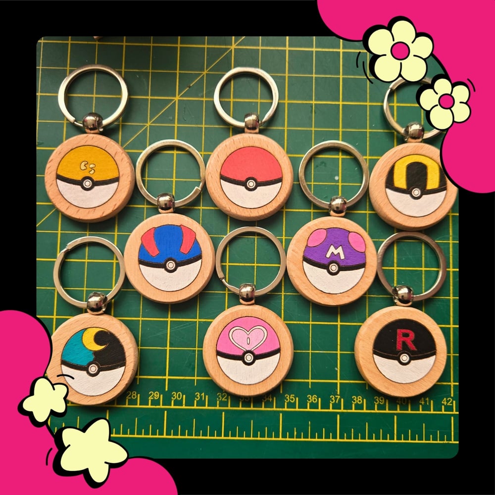 Image of PKBall Wooden Keyring