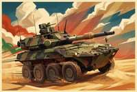 Image 3 of "Centauro II" Esercito Italiano Stampa Fine Art