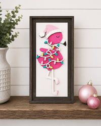 Image 3 of Pink Flamingo Christmas Interchangeable Insert Collection