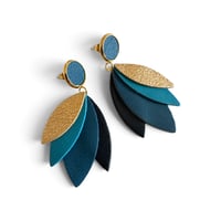 Image 2 of Boucles d'oreilles , modèle MIA, Bleu