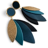 Image 3 of Boucles d'oreilles , modèle MIA, Bleu