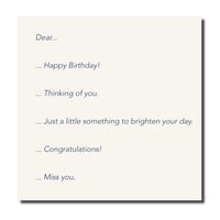 Gift note
