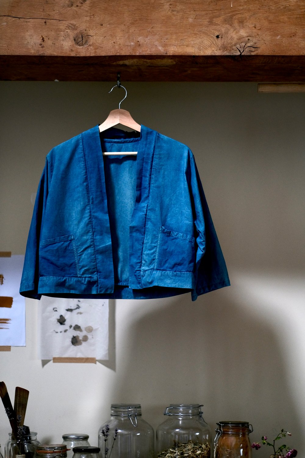 Image of Indigo Workwear Jacket - Deep blue