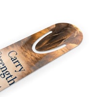 Image 2 of Carry Strength™ Inspirational Metal Bookmark | Strength with Deanna