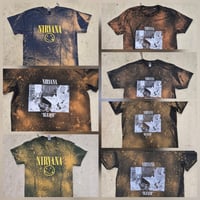 Image 1 of Assorted hand bleached Nirvana tees