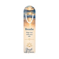 Image 1 of Breathe™ Inspirational Metal Bookmark | Strength with Deanna