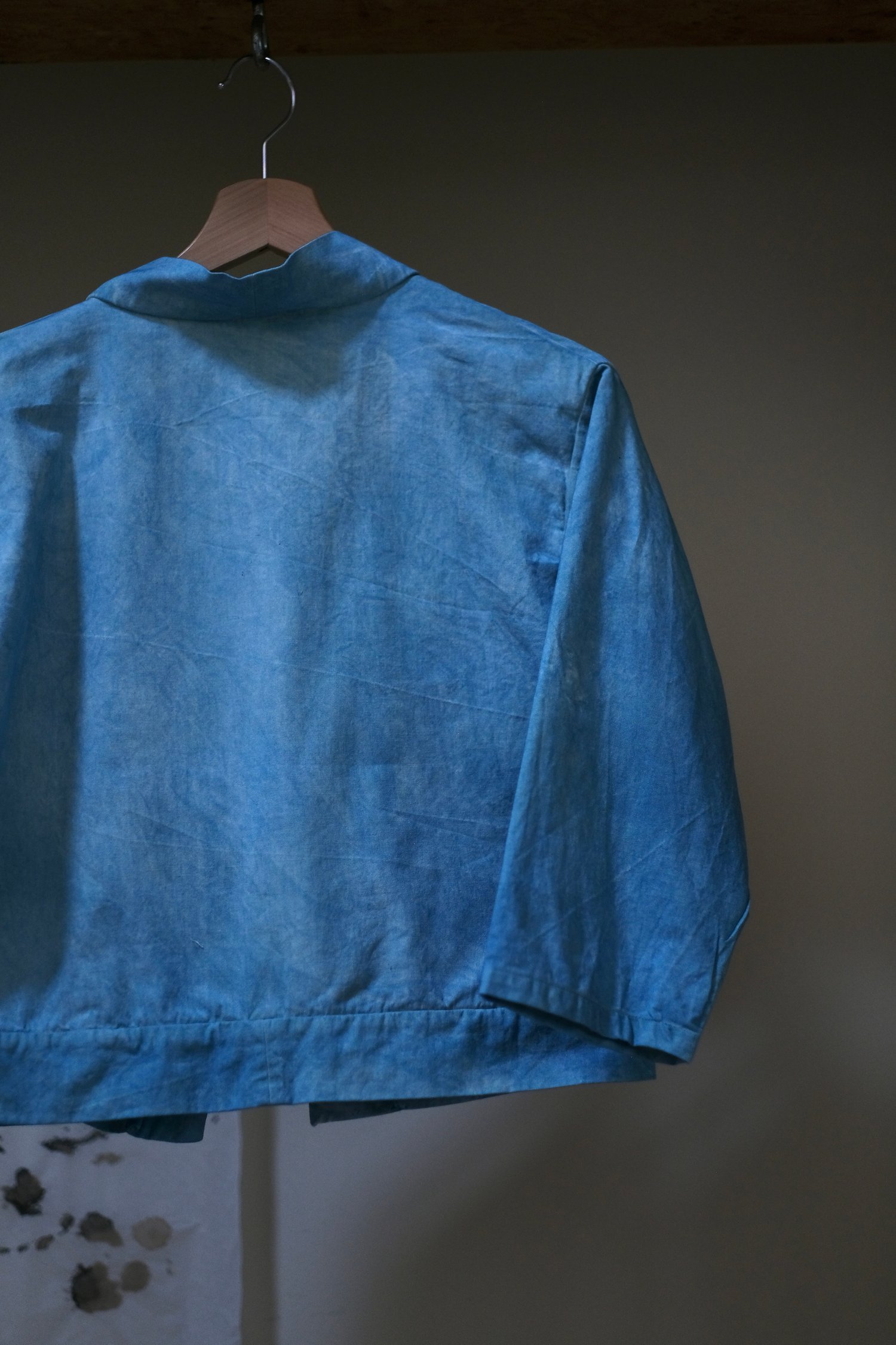 Image of Indigo Workwear Jacket - Mid blue