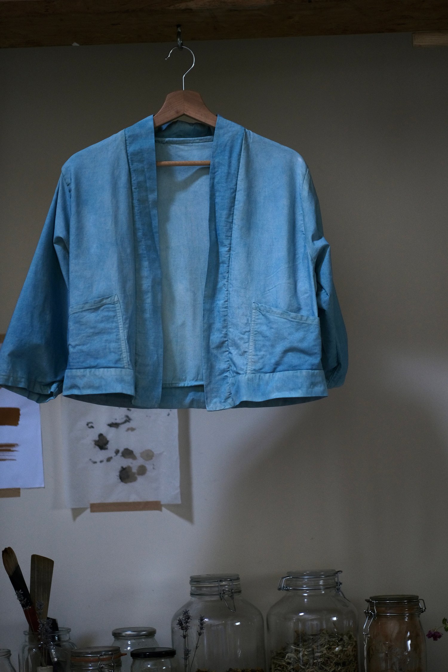 Image of Indigo Workwear Jacket - Sky blue