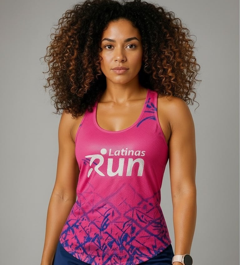 Pre-Sale Latinas Run Pink Burst Top