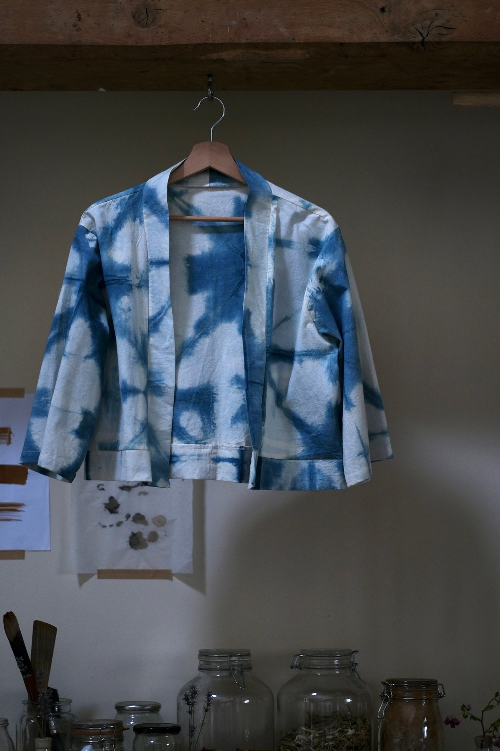 Image of Indigo Workwear Jacket - Shibori