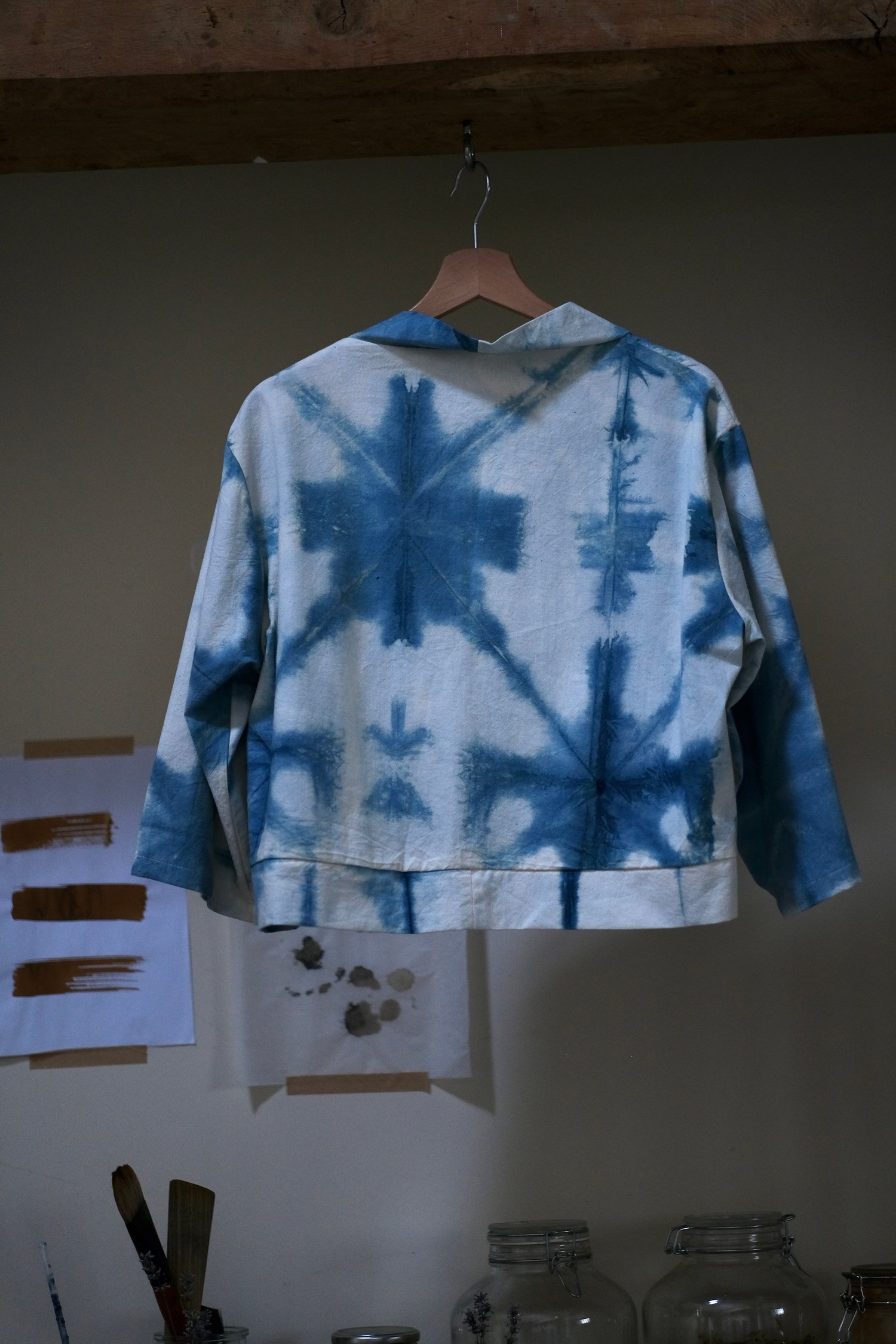Image of Indigo Workwear Jacket - Shibori