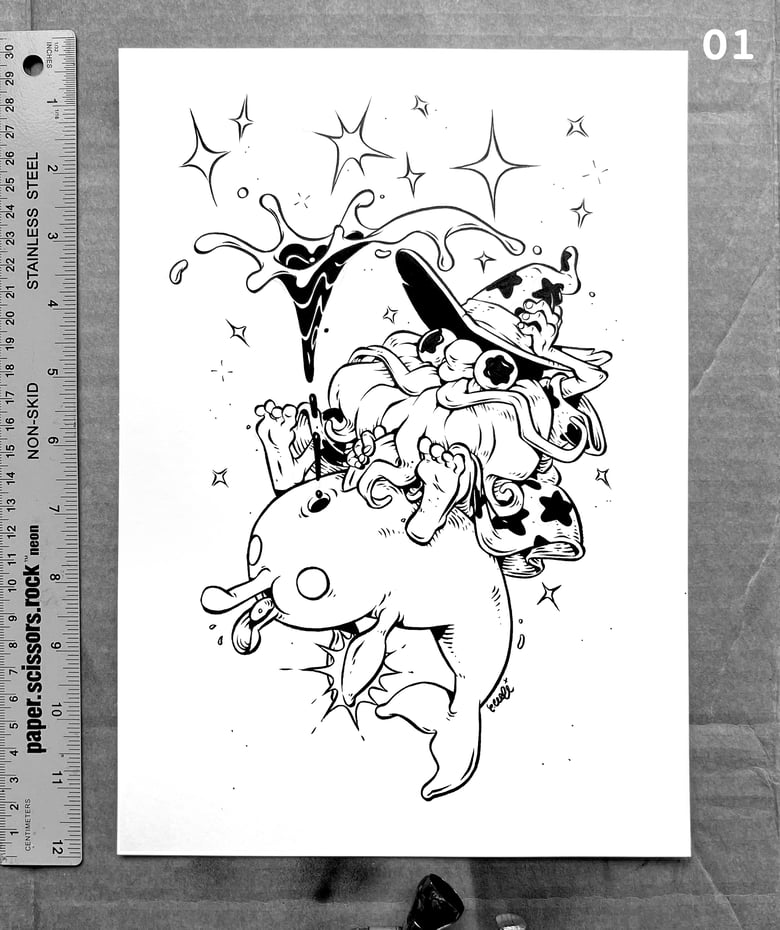 Image of A wizard with a porpoise