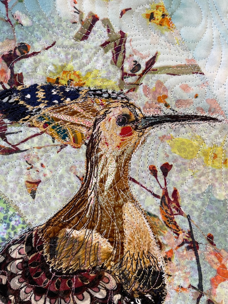 'Amidst the Blooming Holiday' - Birdy wall art for bird-lovers,  53x38cm Image 15