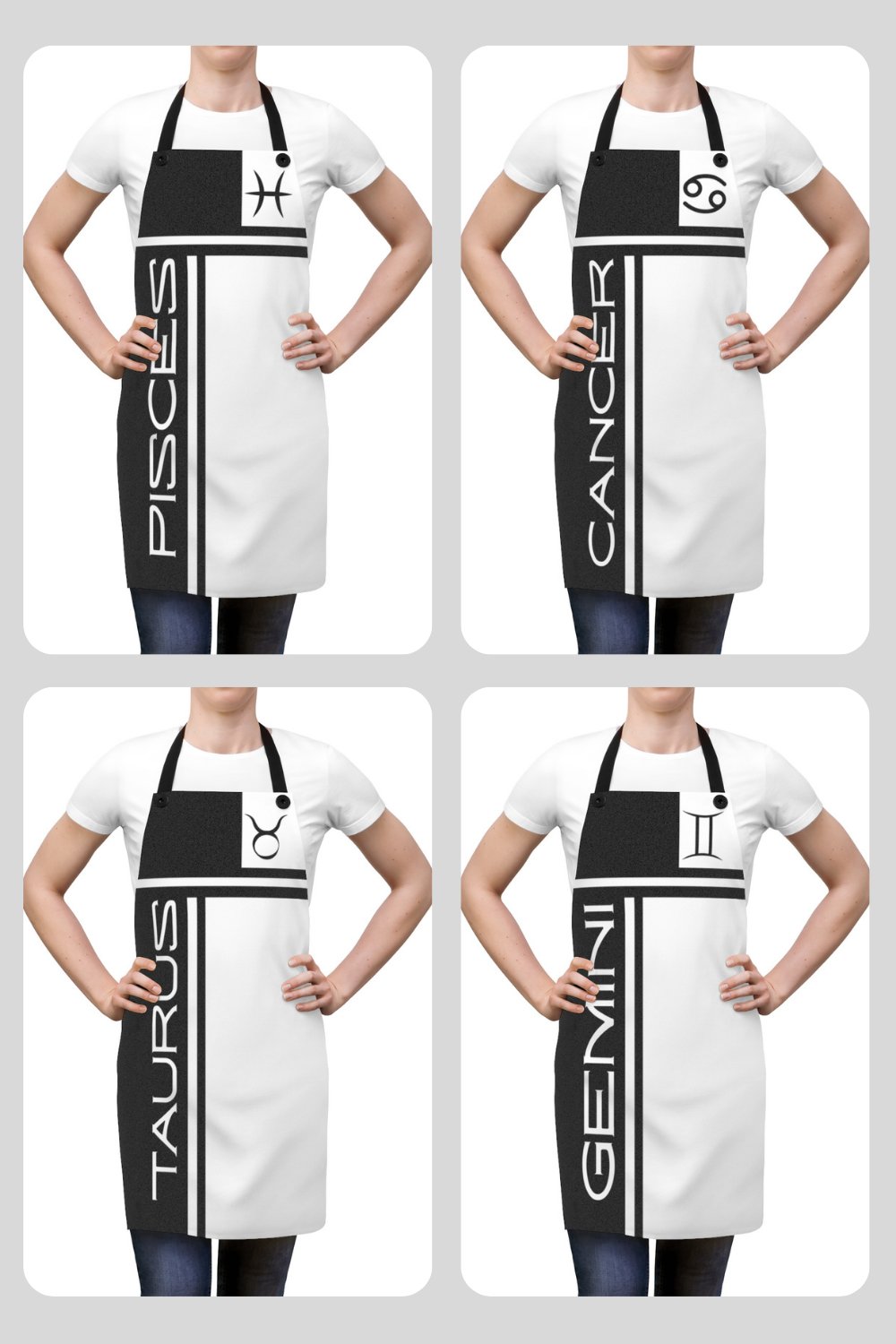 Image of 12 Zodiac Sign Aprons